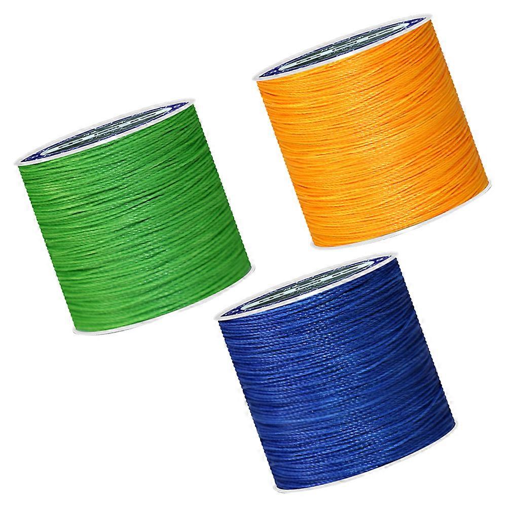 Round Wax Thread Stitching Thread for Sewing 3Pcs Assorted Color Craft DIY