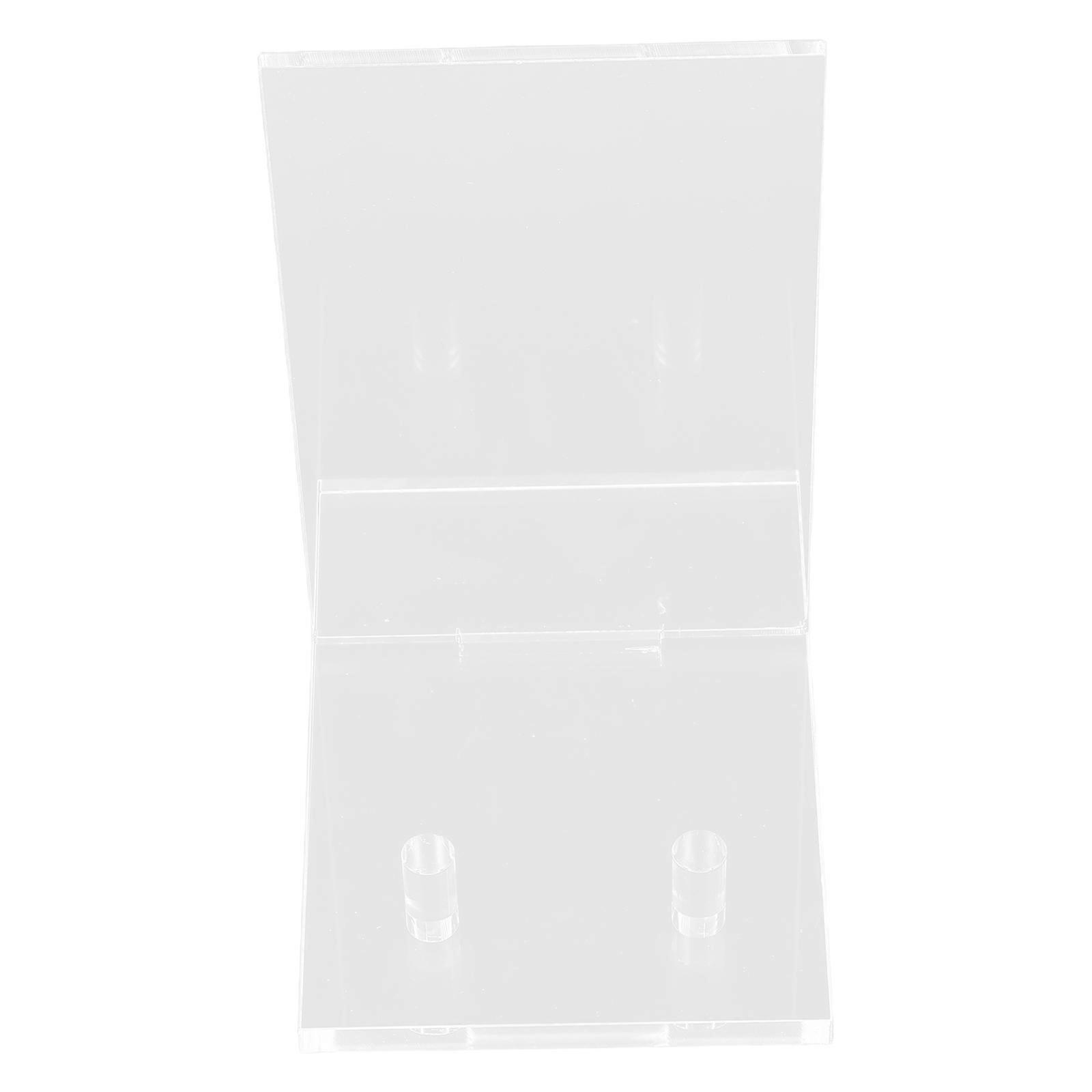 Clear Acrylic Book Stand for Displaying Plates and Frames 2Pcs Pack