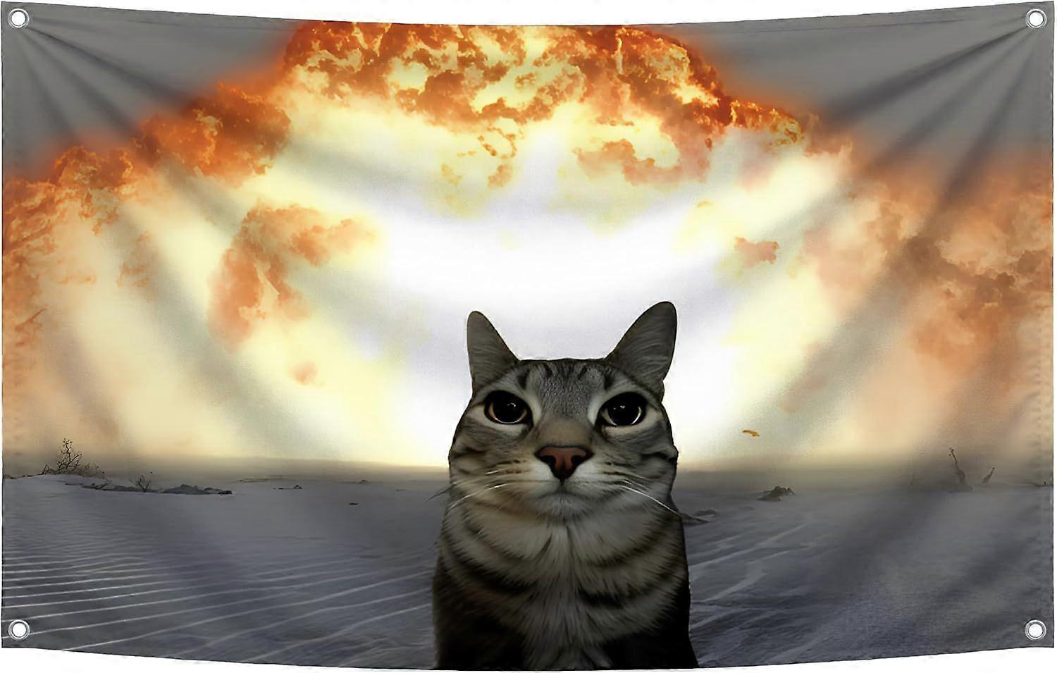 Funny Cat Flag IW0232