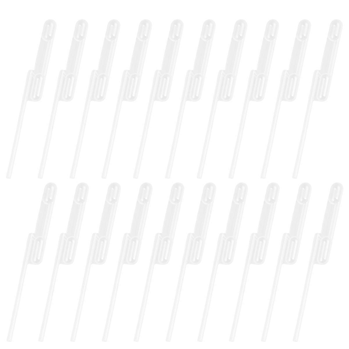 100Pcs Quantitative Burette Double-Cell Pasteur Straw White Plastic