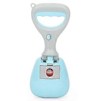 Pet Dog Pooper Scooper with Bag Dispenser, Large Serrated Notch & Durable Shovel for Outdoor Waste Cleanup