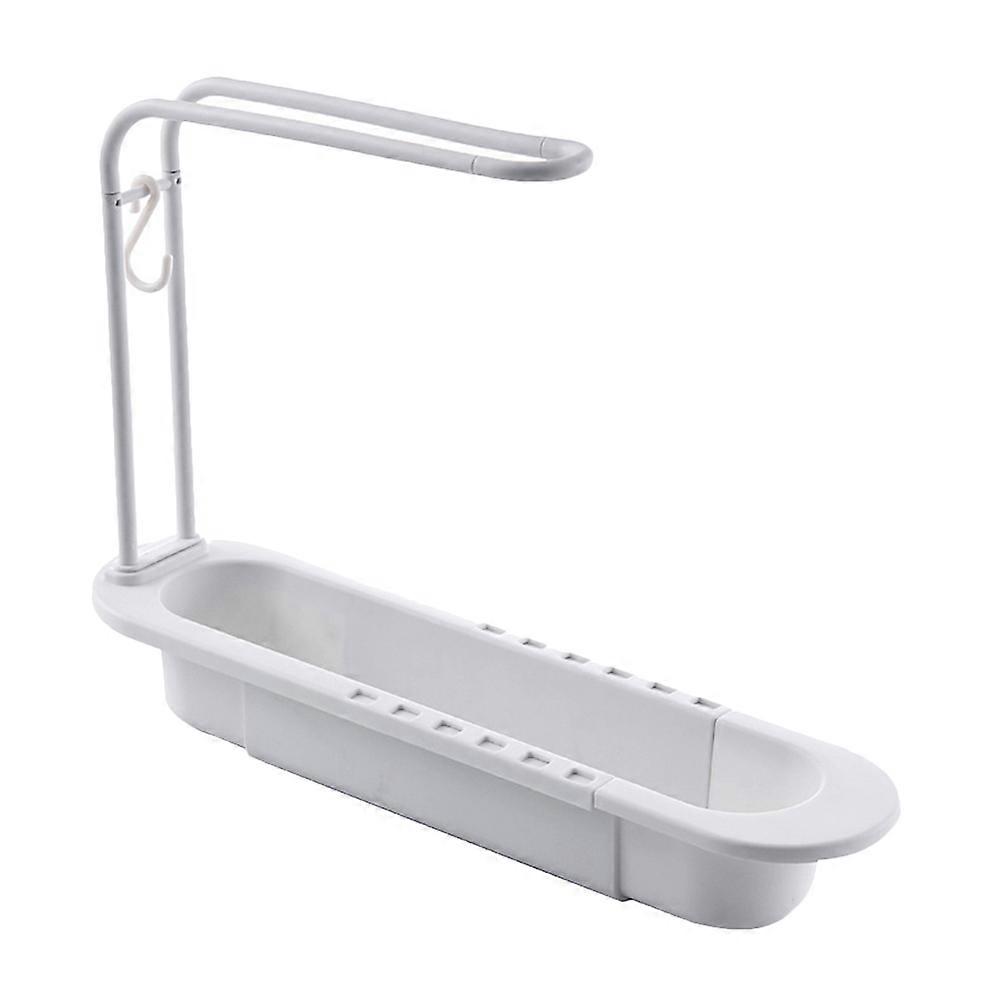 Expandable Storage Drain Basket Plastic Sink Rack for Kitchen Organization 1Pcs
