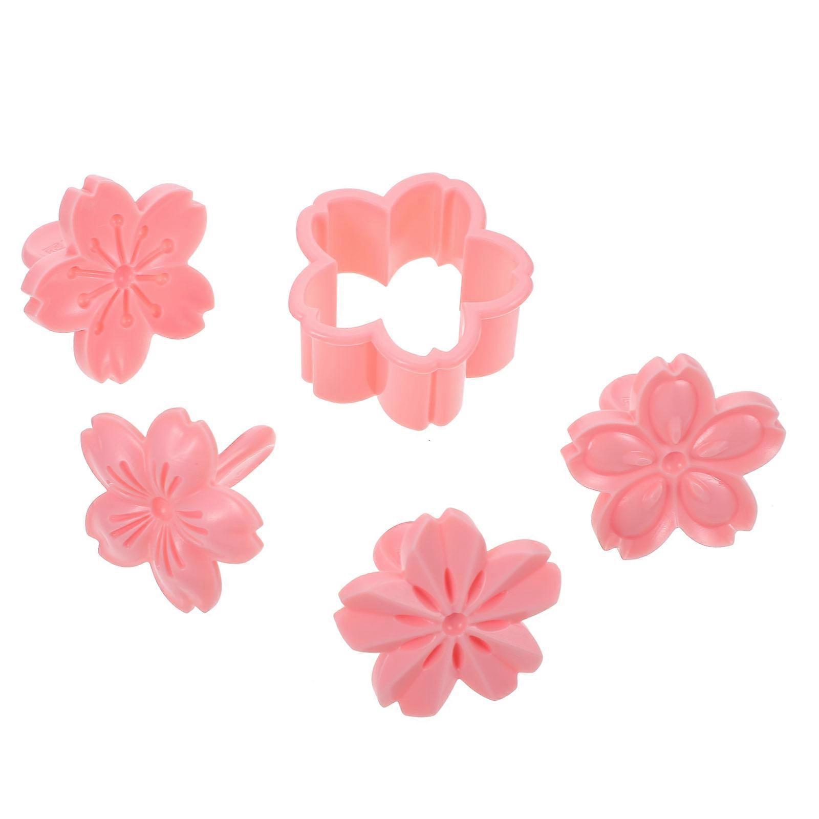 Pink Biscuits Mold Cherry Blossom Baking Tool for Cookie Baking 1Set