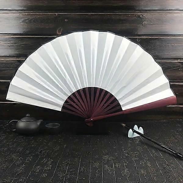 Ventilator - Effen kleur - Groot 27 cm - Wit