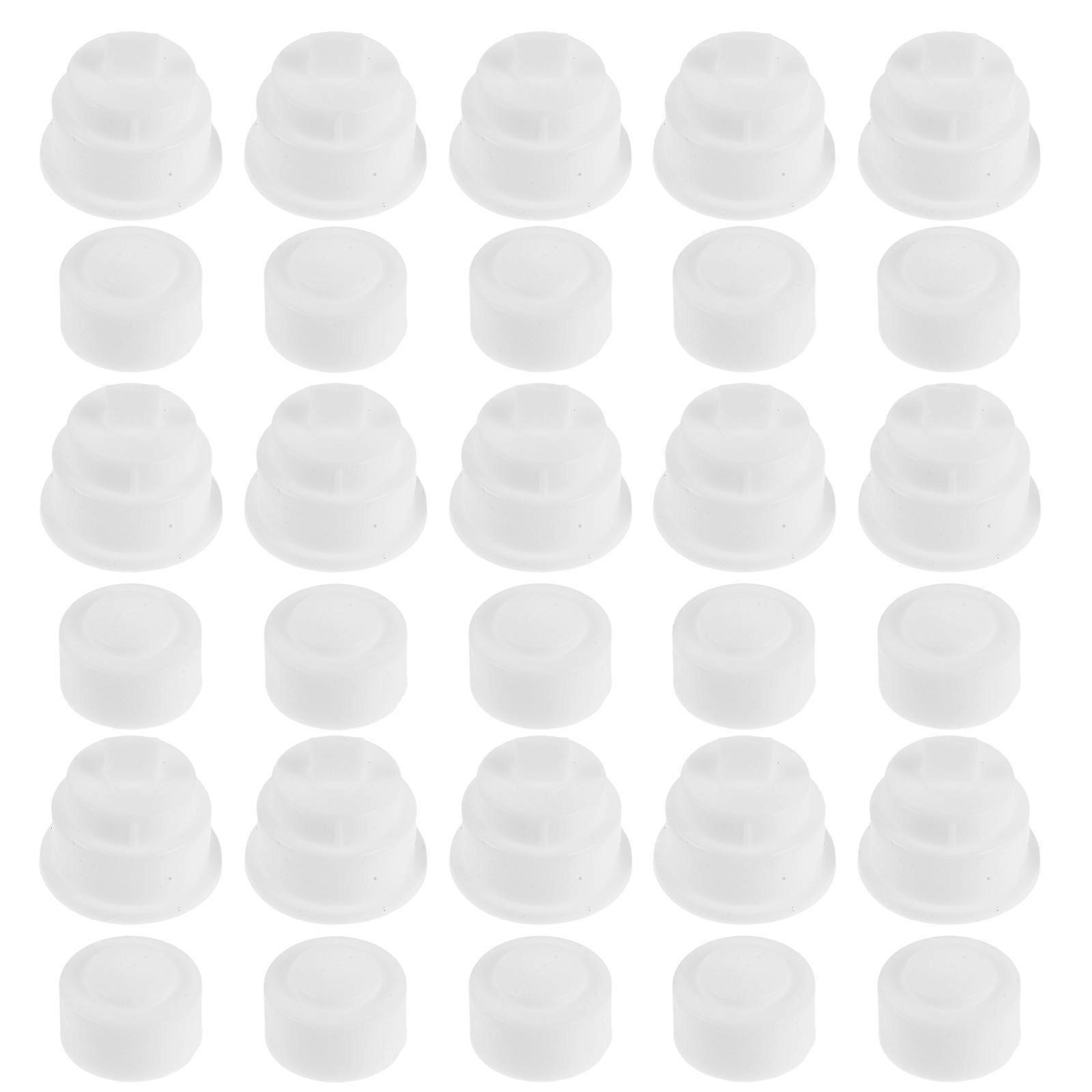 10pcs Automatic Toothpaste Dispenser Pump Replacement, No-Drip Squeezer Cap for Bathroom, Leakproof Silicone Pump for Touchless Toothpaste Holders