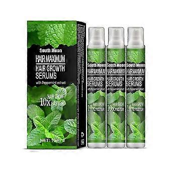 Spray para el crecimiento del cabello (3 unidades), suero anticaída de 10 ml, tratamiento capilar para la caída del cabello.