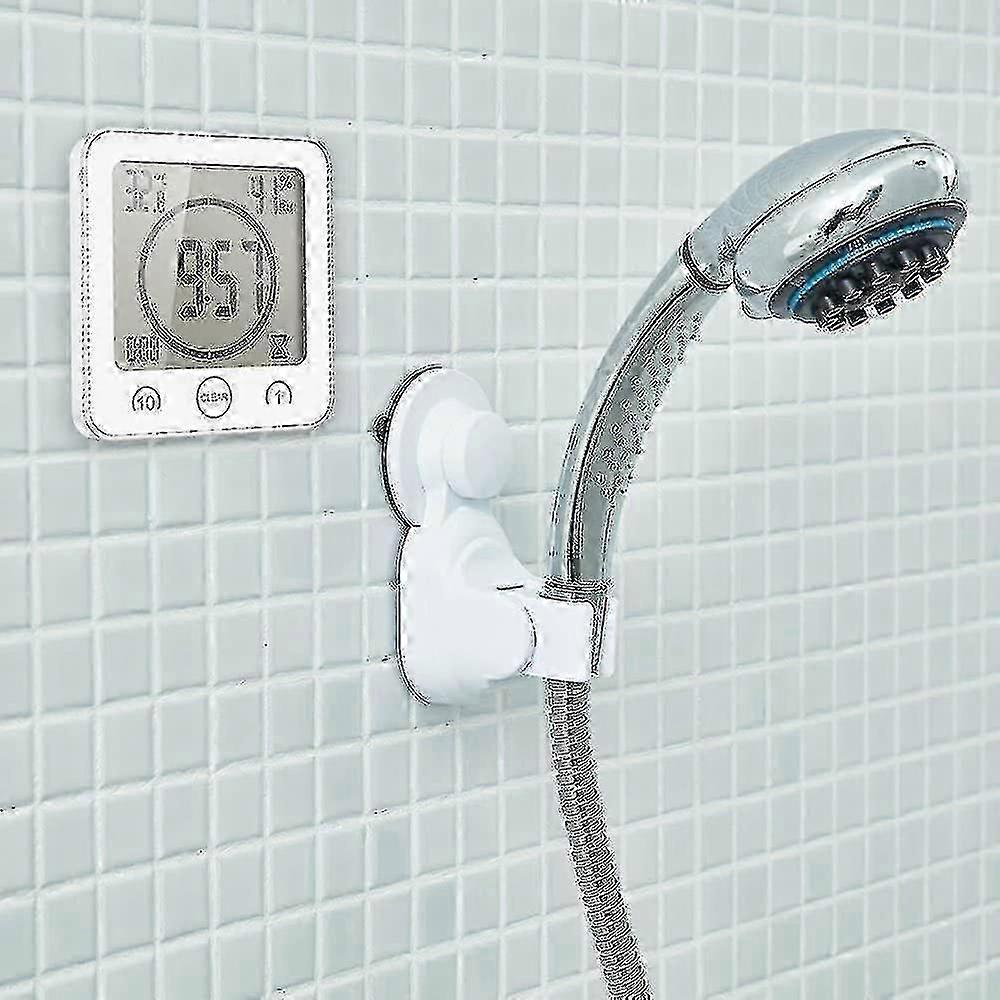 LCD Digital Bathroom Clock, Waterproof Touch, Shower Clock with Countdown Timer
