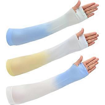 3 Pairs Arm Sleeves UPF 50 UV Protection Cooling Arm Sleeves