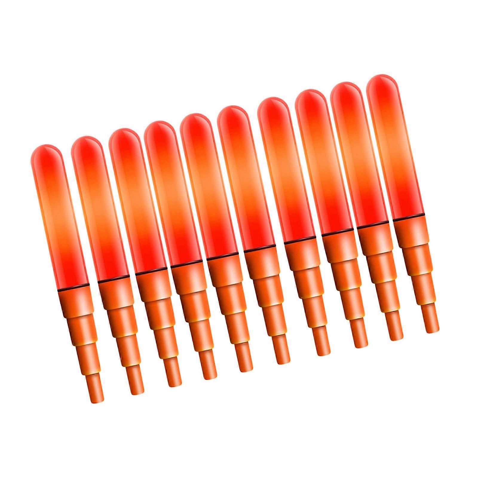 10Pcs Electronic Float Tail Light Replacement Bright LED Fishing Float Top Luminously Induction Fishing Float Light Multicolor