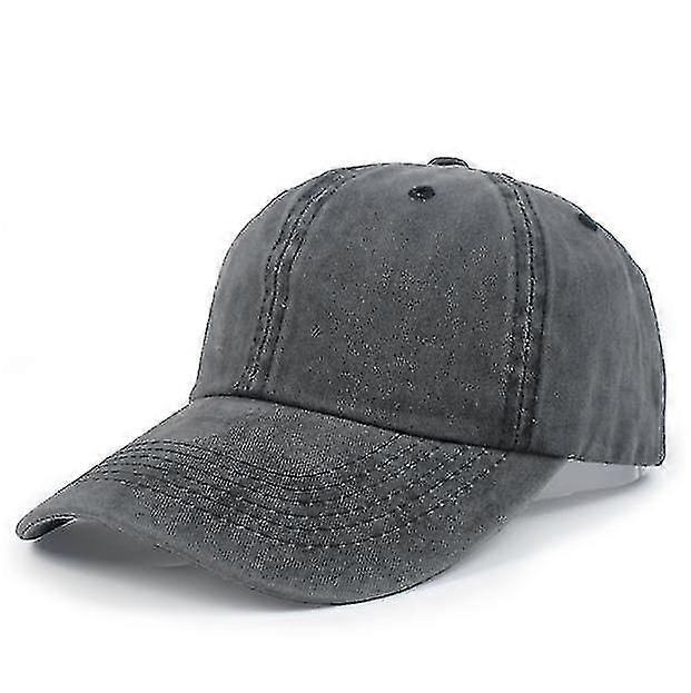 Peaked Cap Solid Color Denim Sun Hat