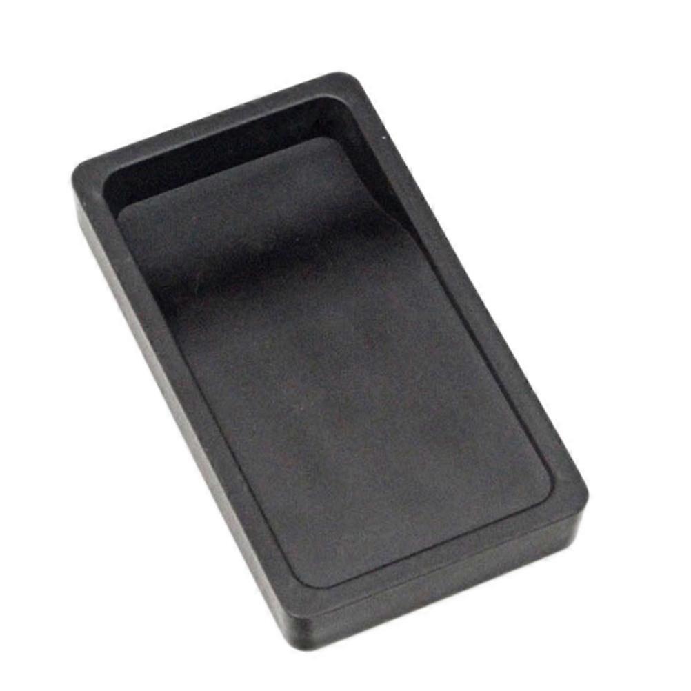1pc Student Calligraphy Inkstone Two-sided Inkslab Lightweight Portable Inkstone (Plastic Material)