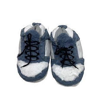 Novelty Sneaker Style Plush Slippers Warm Winter House Slipper Shoes | Cozy Indoor Footwear with Lace-Up Design | Fluffy Cotton Material, Soft Anti-Sl