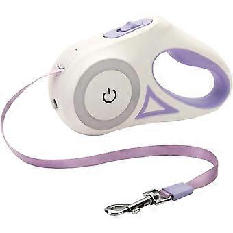 Heavy Duty Infällbart hundkoppel med LED-ficklampa Utdragbart koppel Pet Present Hög Praktisk Husdjur Leder Traction Rope