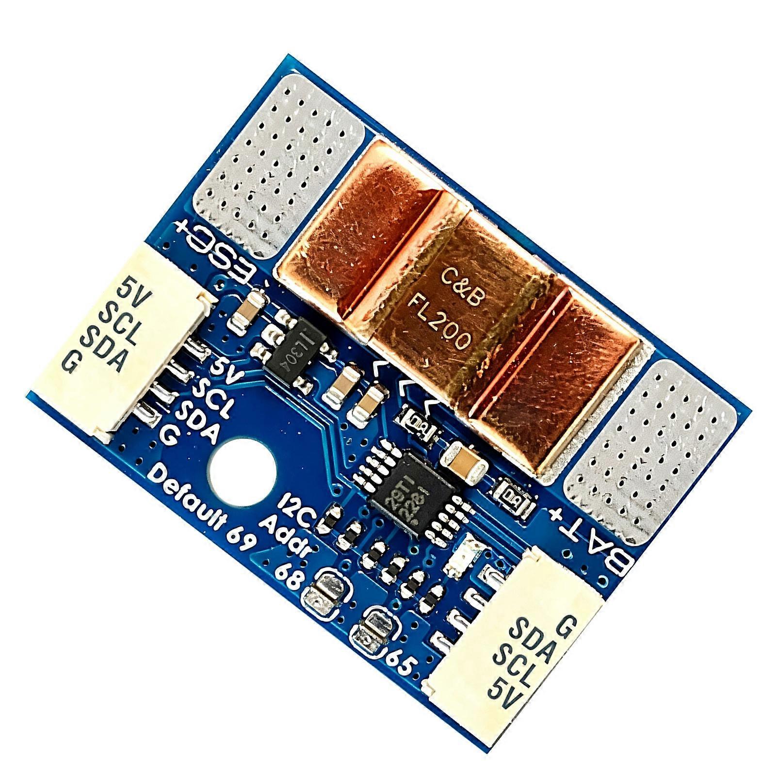 Current Measurement Unit with I2C Communication, 0-85V Battery Readout Module for Robotics, Controller Projects, and DIY Electronics Multicolor