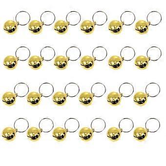 24Pcs Dekorative Hundeglocken Multifunktions-Haustierglocken Entzückende Halsbandglocken Katzenzubehör