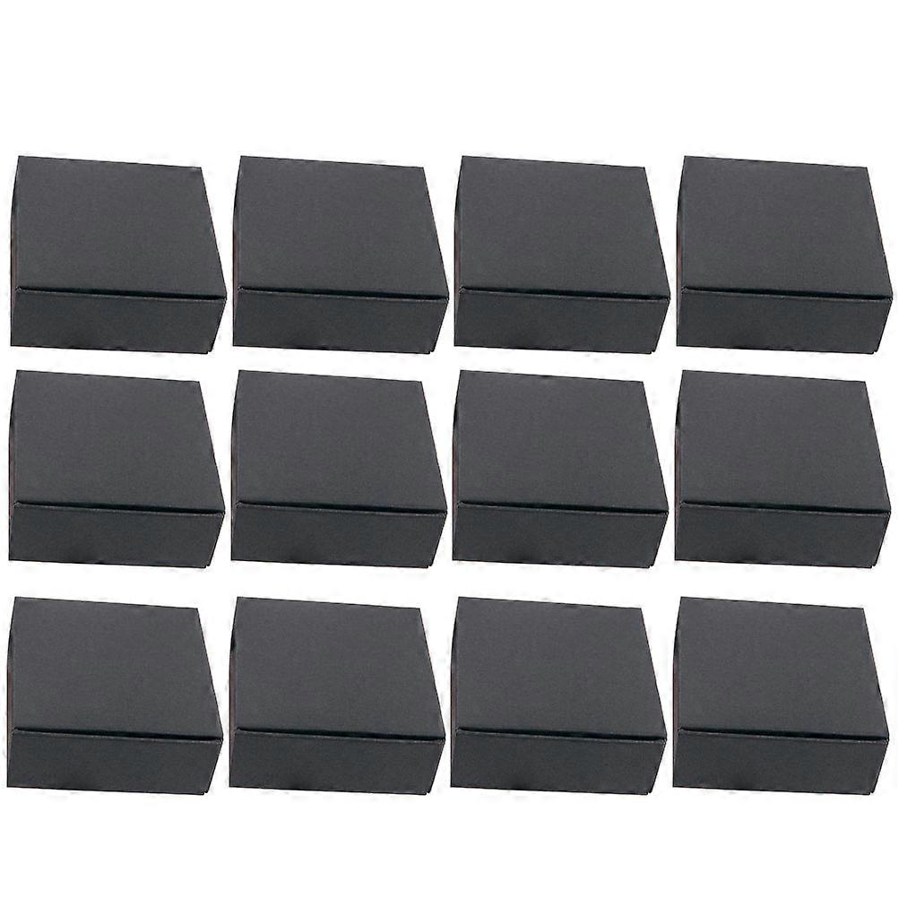 24pcs Black Convenient Packing Boxes Moving Boxes Express Storage Boxes