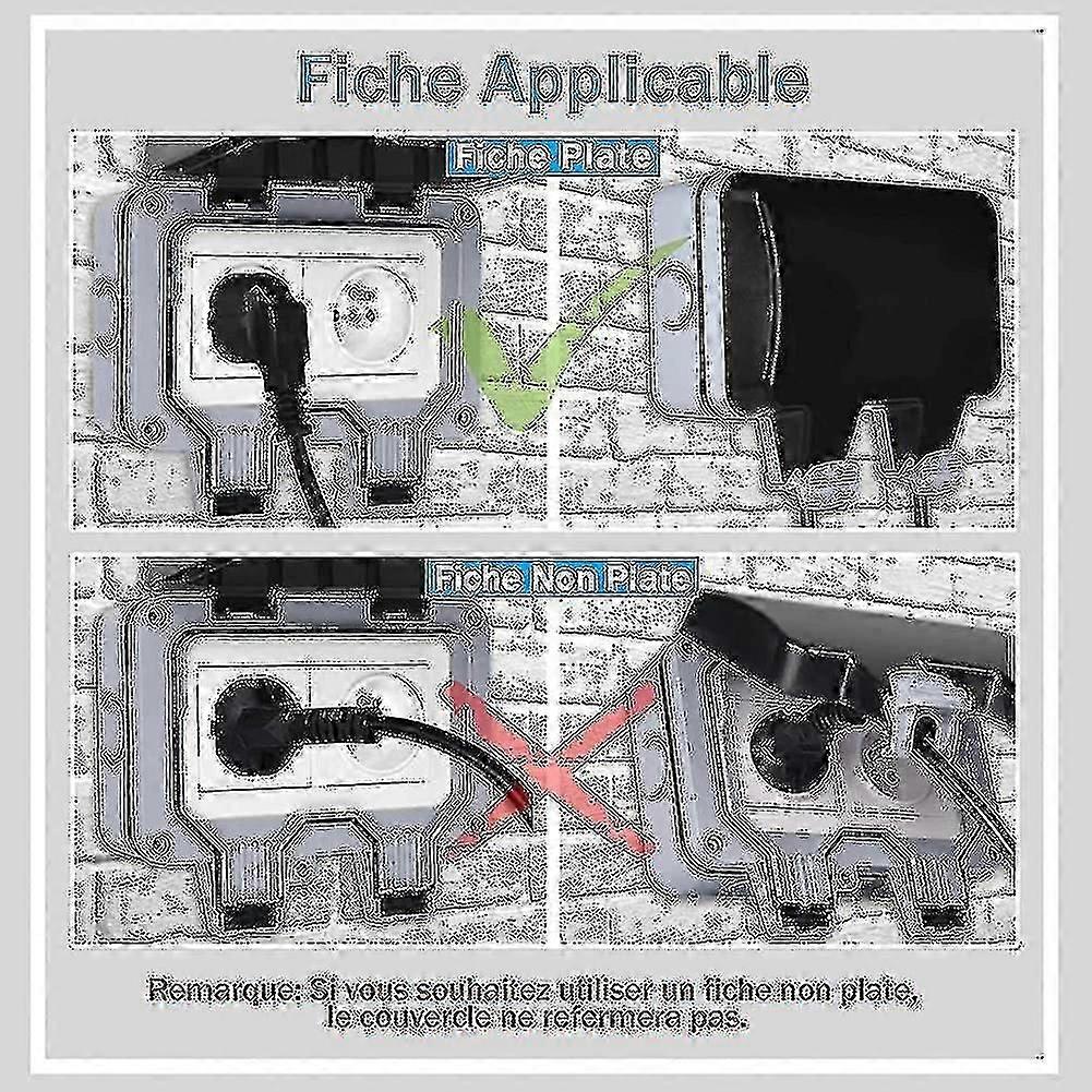 Waterproof Socket Double Outdoor Electrical Socket Ip66 Waterproof Wall Socket From Kuolu-hao