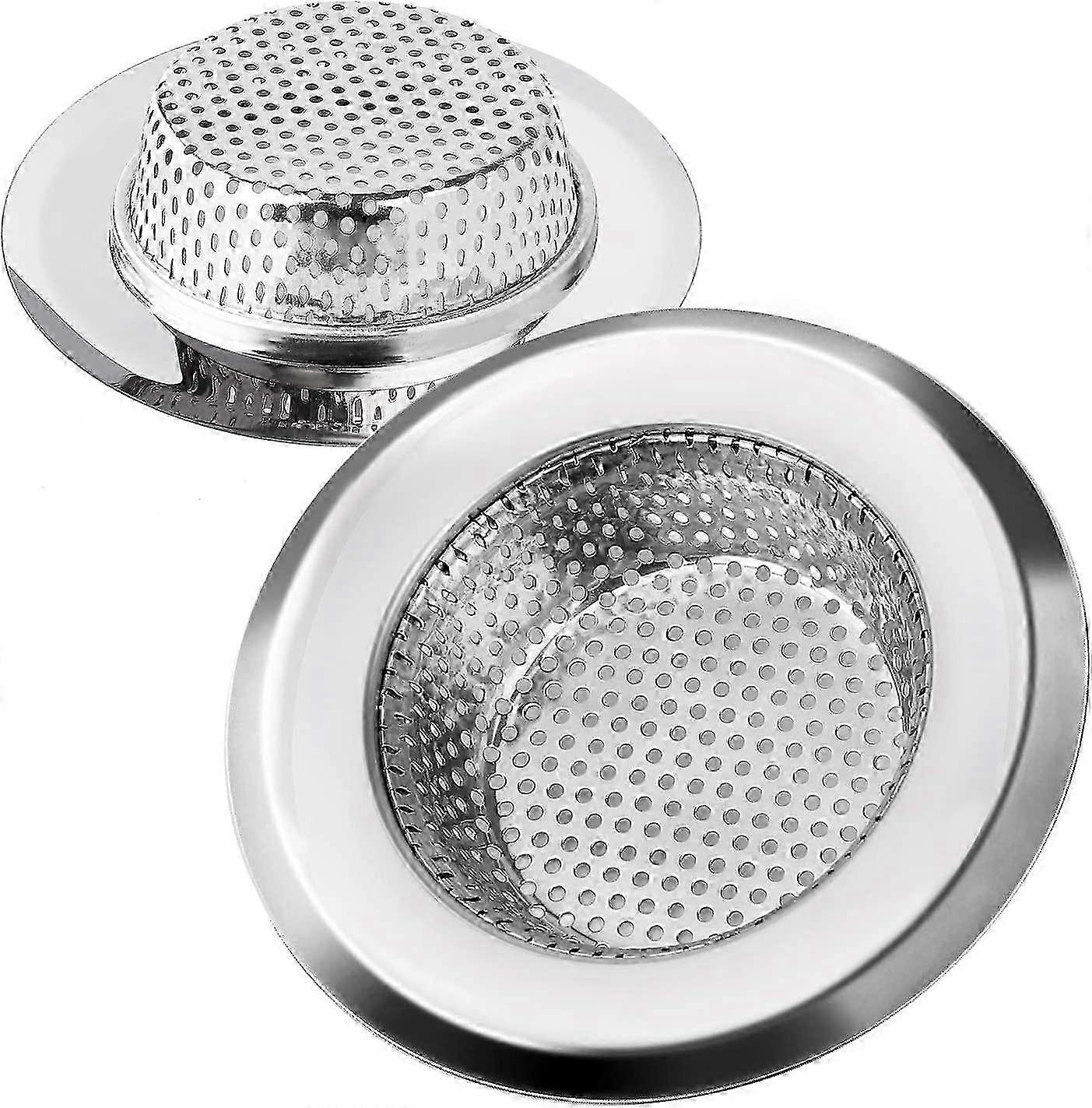 2pcs Kitchen Sink Strainer Anti-Clog,11.3cm Diameter