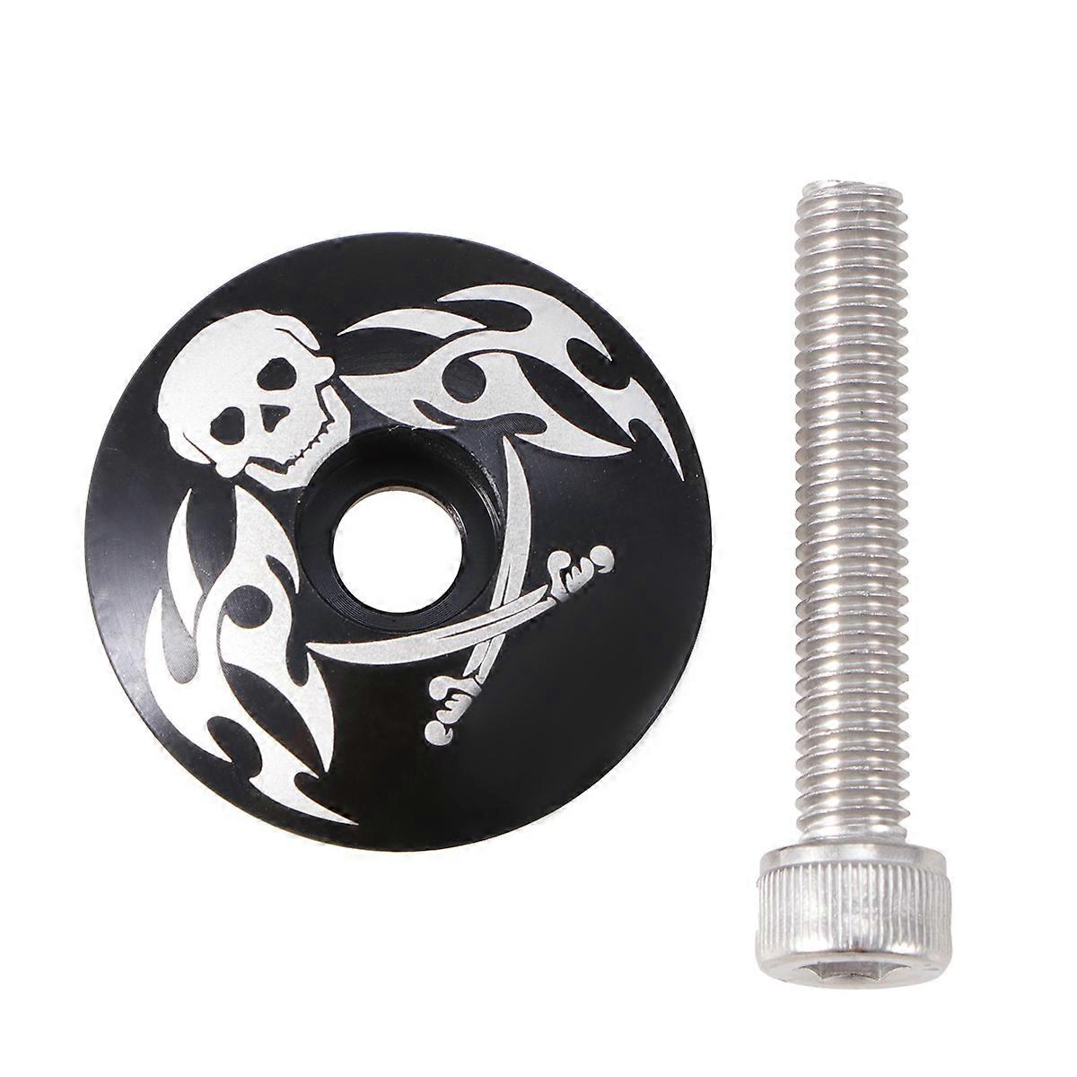 Bicycle Accessories Headset Cap with 28.6mm Pirate Pattern Screw Set