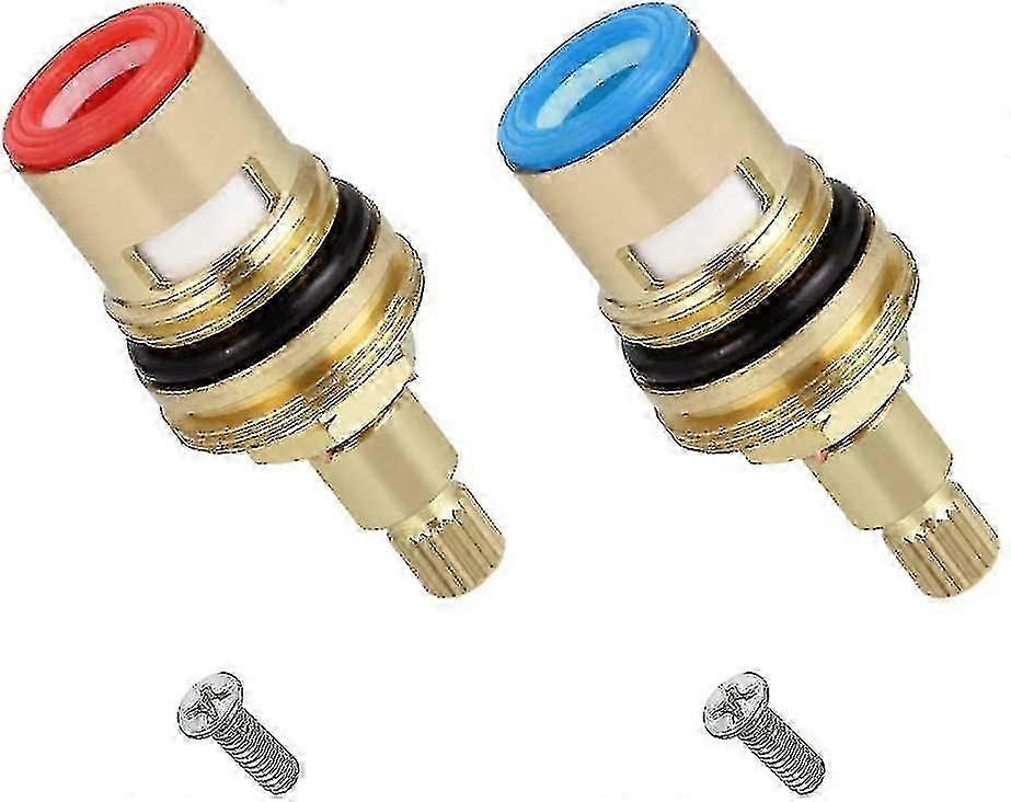 2pcs Universal Replacement Brass Ceramic Disc Tap Valve Insert