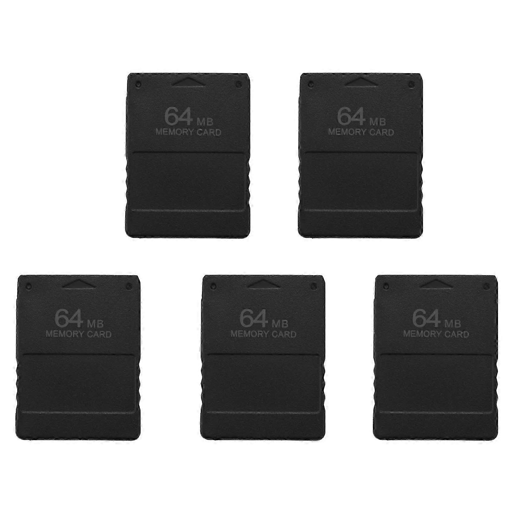 5X 64MB Memory Save Card compatible with PlayStation 2 PS2 Console Game