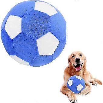 Interaktives Hundespielzeug Fußball BallPlüsch quietschende Hundespielzeug BallHund Puzzle Spielzeug Fußball Indoor Outdoor Jolly Ball für Hunde, Hundebälle 7,1 Zoll / 18 cm