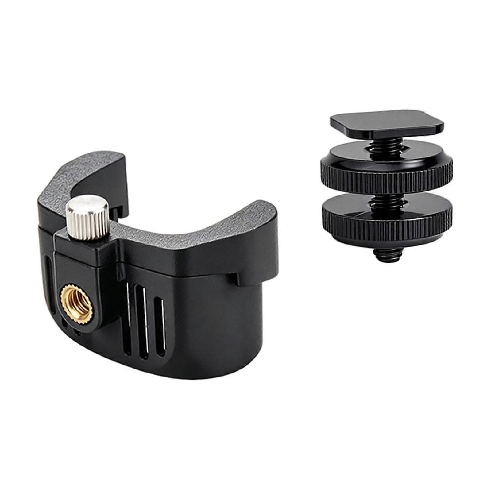 Camera Mounting Bracket Cold Shoe Adapter for LunaUltra, Rotating Double-Disc Locking Structure and Threaded Point for Compactly Vlog Camera Rig