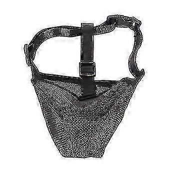 Breathable Dog Muzzle Adjustable, Mesh Covered, for Biting Chewing Licking Barking