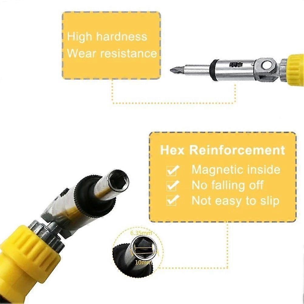 41Pc Screwdriver Bit Adjustable Forward & Reverse Socket Wrench Impact Driver