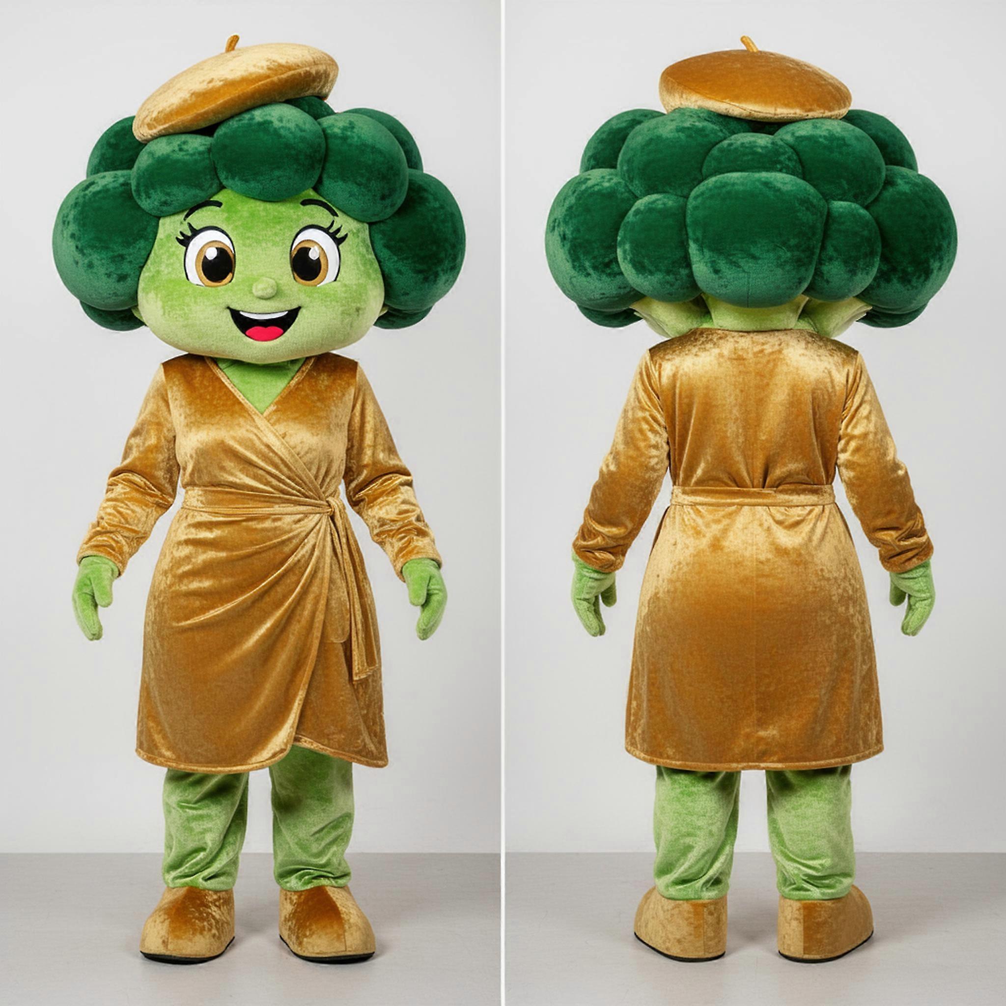 MASTICOT Velvety Gold Leafy Broccoli Mascot