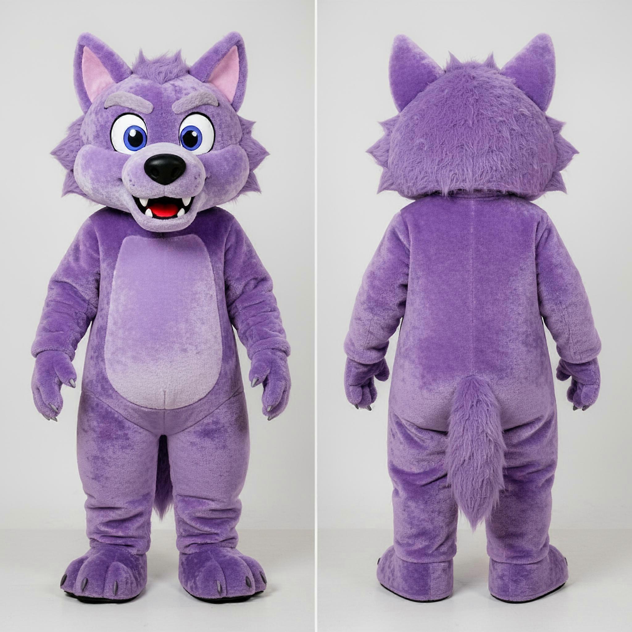 MASTICOT Lavender Plush Werewolf Mascot