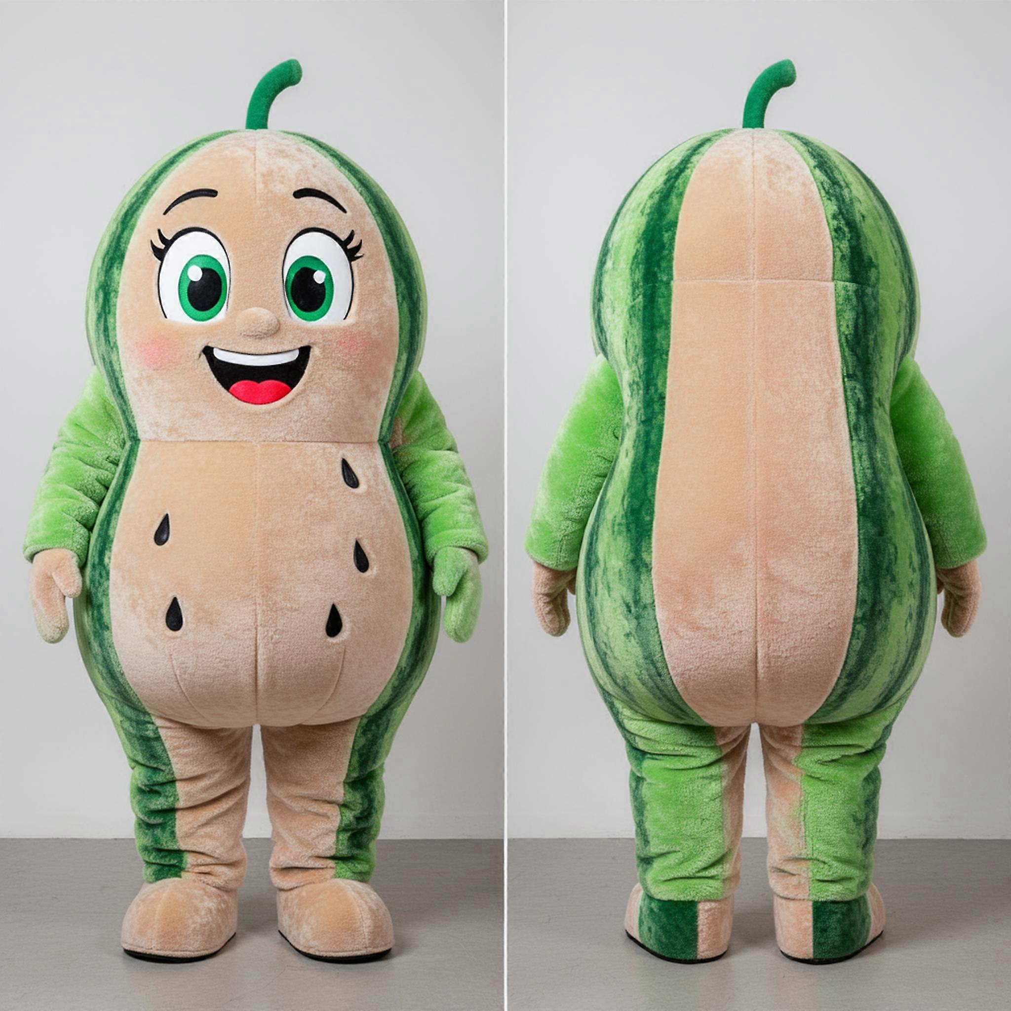 MASTICOT Emerald Green Plump Watermelon Mascot