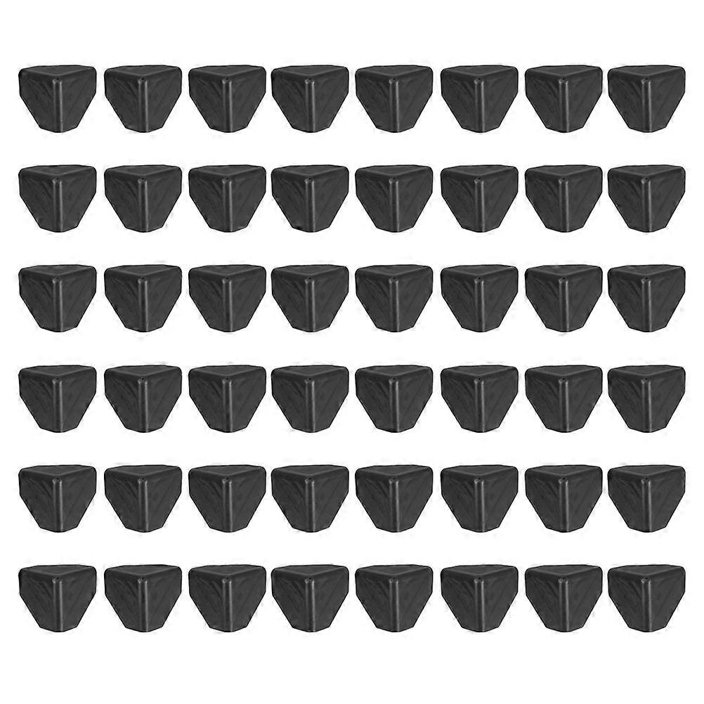 Table Corner Guards PP for Packaging Protection 100Pcs Black Set