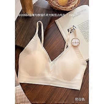 Women Ultra Thin Seamless Invisible V Neck Back Support Large Bust Minimizer Bra