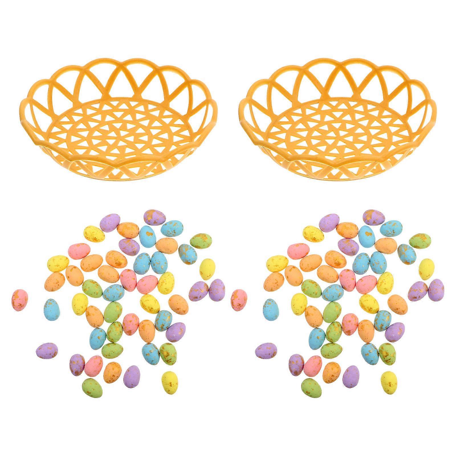 Easter Egg Decoration Foam Material for Decor 100Pcs Easter Eggs Festival Simulation Set