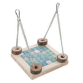 Plateforme en bois pour cage de hamster, accessoire pour rafraîchir et suspendre un hamac