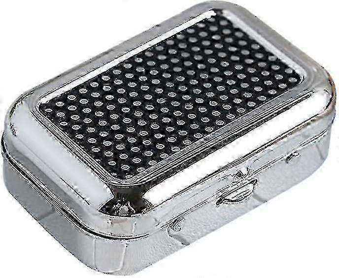 Portable ashtray for car - windproof pocket metal square shape