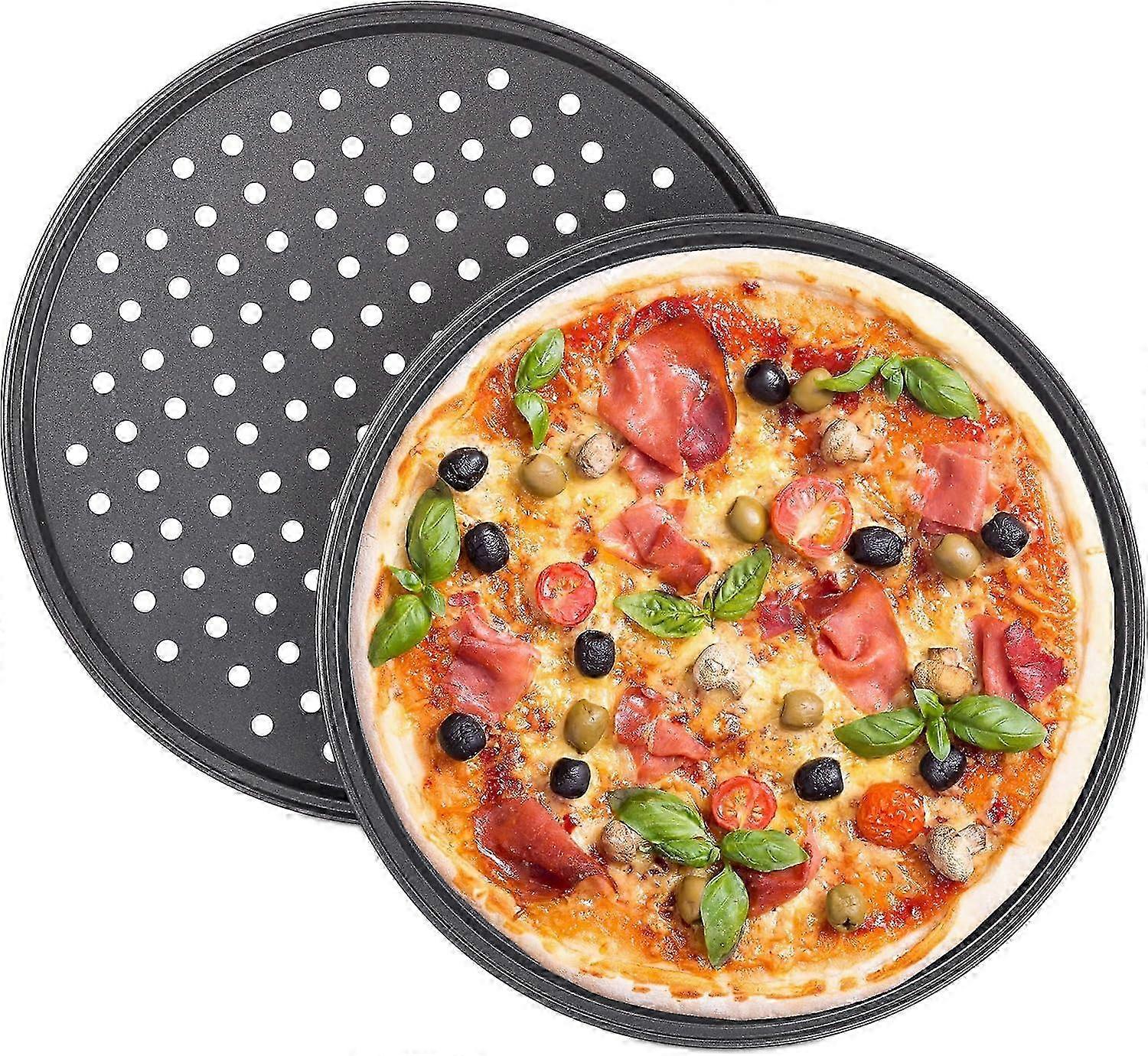 Non-Stick Perforated Pizza Crisper Set