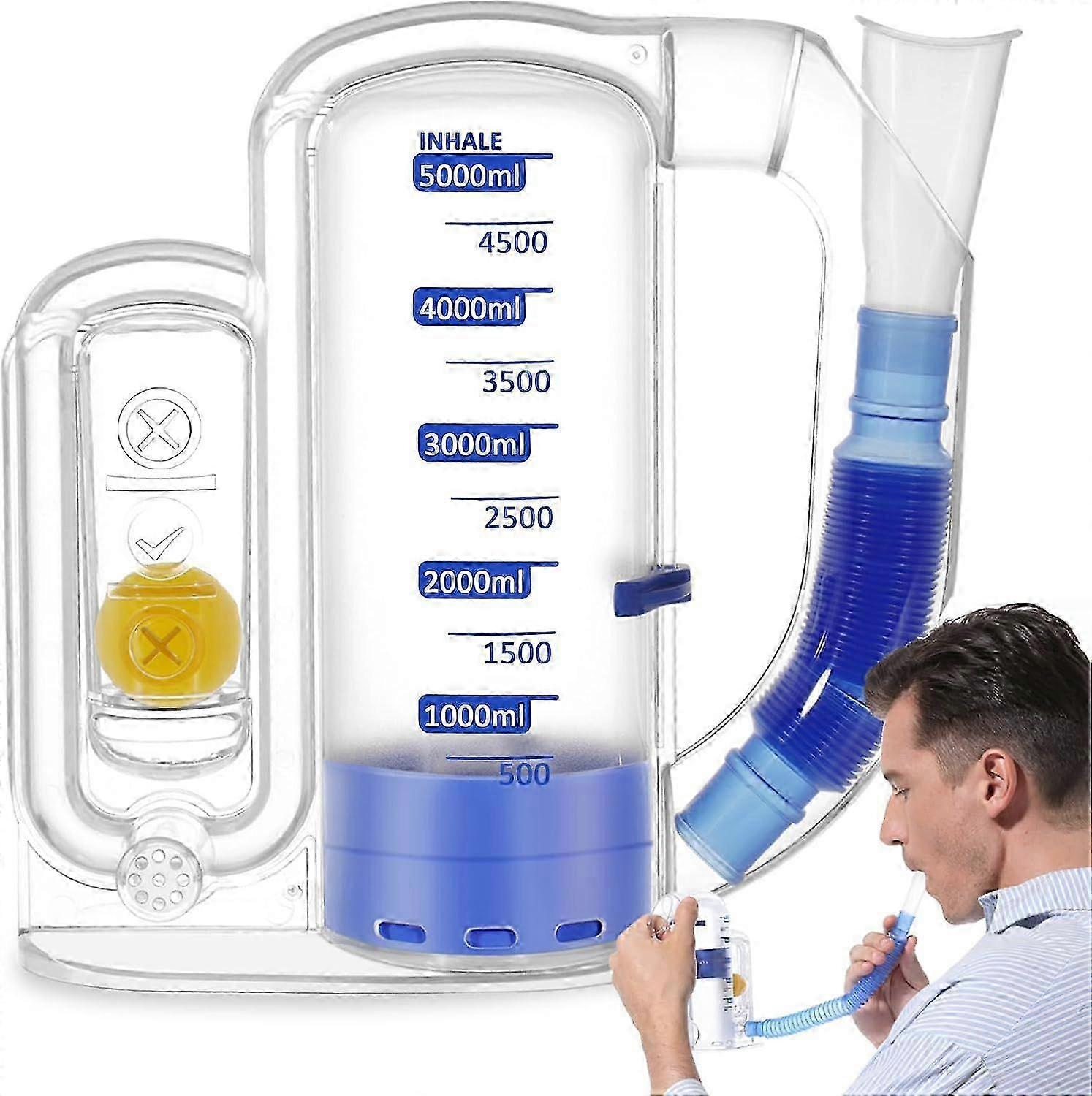 5000ml Controlled-Flow Incentive Spirometer