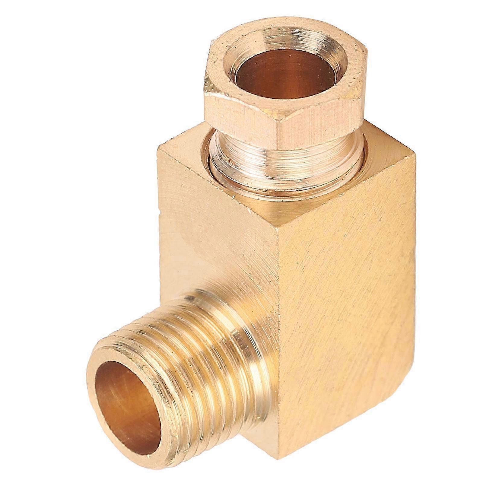 Oil Pipe Fitting Elbow Brass Rectangular Square Block Connector Adapter for Pipe ConnectionPL618