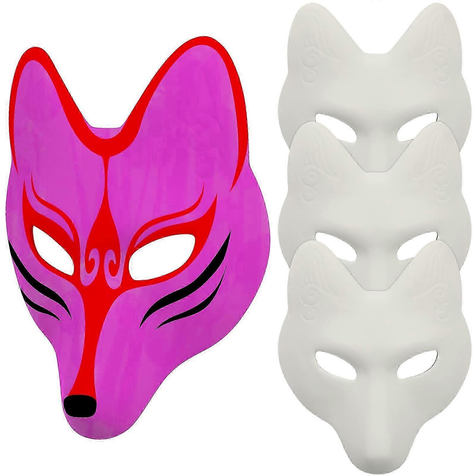 8Pcs Halloween Accessory DIY Fox Mask Masquerade Set