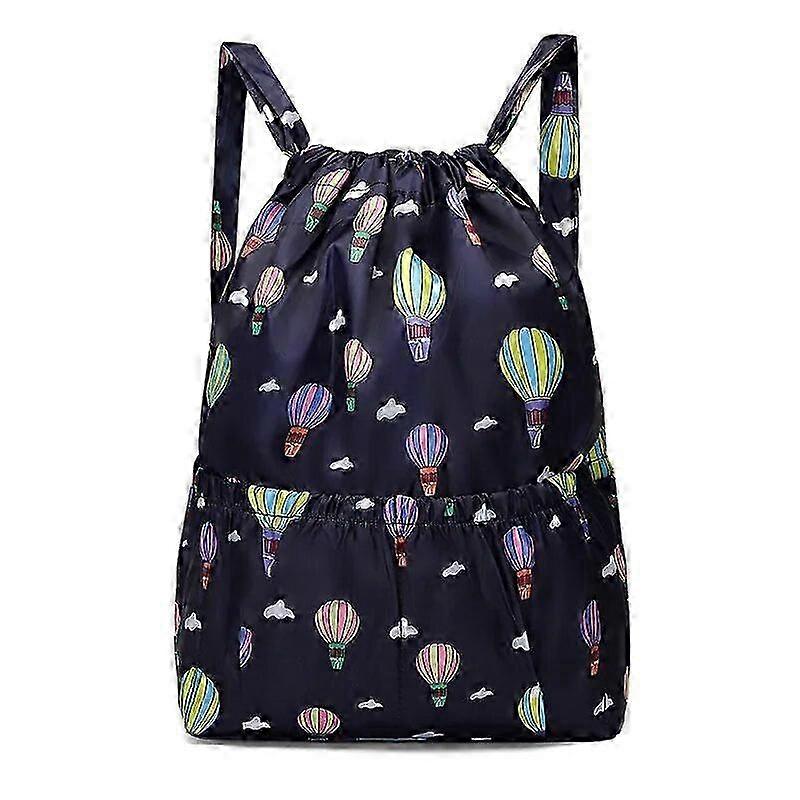 20L Foldable Polyester Drawstring Backpack
