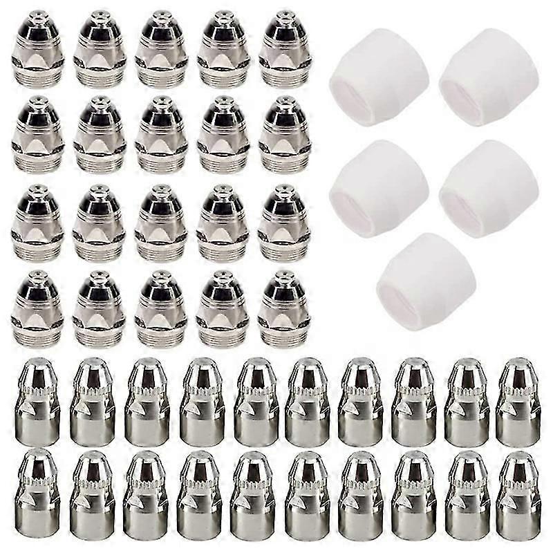 45Pcs P80 Plasma Electrode Tip Nozzle Plasma Cutting Electrode Nozzle