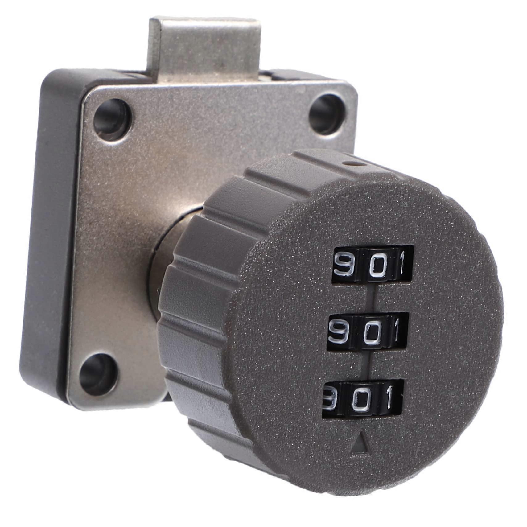 Light Gray Cabinet Combination Lock with Secure Code for File Cabinets and Durable Drawer Protection