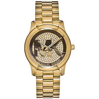 Michael kors runway mid Quartz Analog Woman Watch with MK5852 Gold Plated Stainless Steel Bracelet
