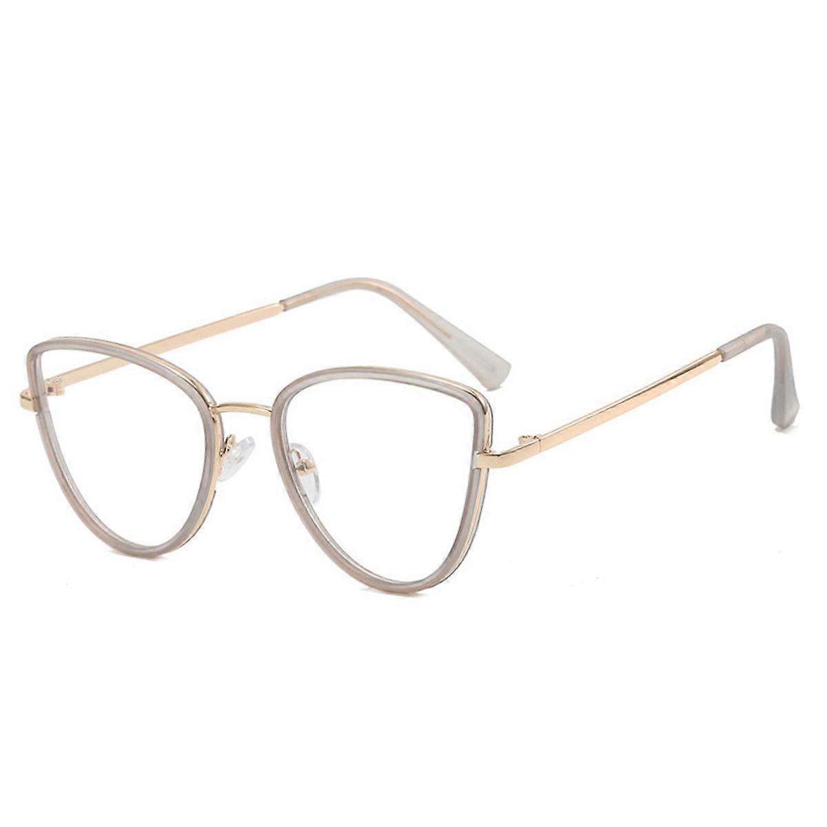 Metal Frame Cat Eye Blue Light Blocking Glasses