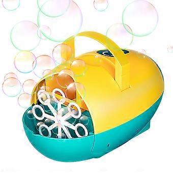 Bubble Machine for Kids 4500+ Bubbles per Minute Automatic Bubble Maker with TwoSpeed Dual Power for Birthday and Wedding Parties