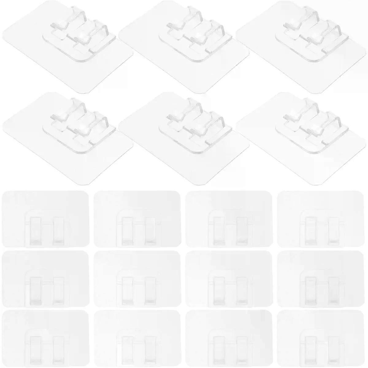 Mini Light Clips 100pcs PC Adhesive Outdoor String Lights Holder