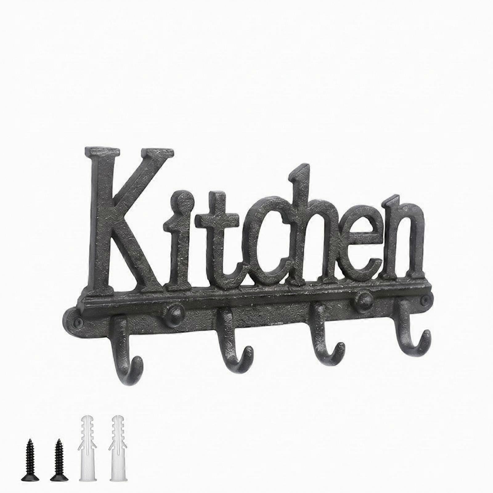 Kitchen Hook Rack Sturdy Hardware Industrial for Entryway