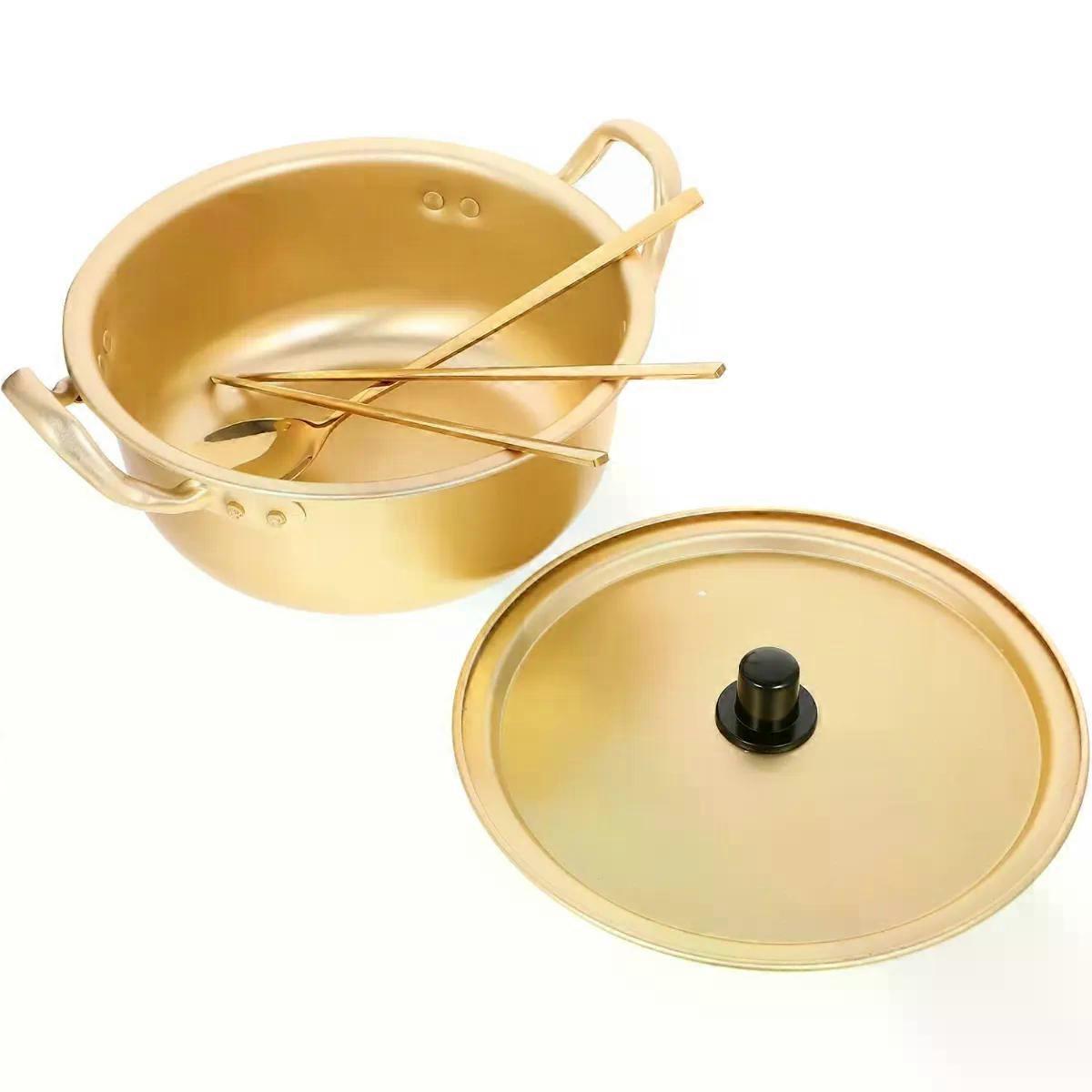 Ramen Pot with Double Handles, Quick Boiling for Soup